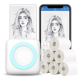 Impresora Portatil Termica Inalambrica Bluetooth+6 Rollos 