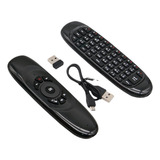 Mini Controle Teclado Wireless Mouse Tv Pc Game Jogos Cor Do Teclado Preto