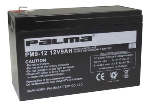 Bateria Recargable 12v/9ah Palma Pm 9-12 