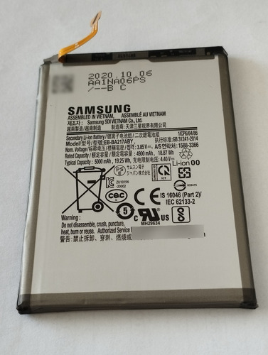 Bateria Samsung A21s Original 100% Ok Retirada