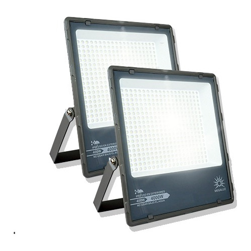 Reflector Led 400w 44000lm Exterior Ip65 2 Piezas 110v/220v