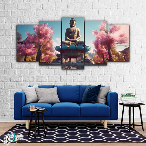 Cuadro Buda Espiritual Moderno Decorativo 150x70