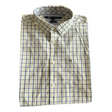 Camisa Tommy Hilfiger Hombre Manga Larga Talla L Cth072