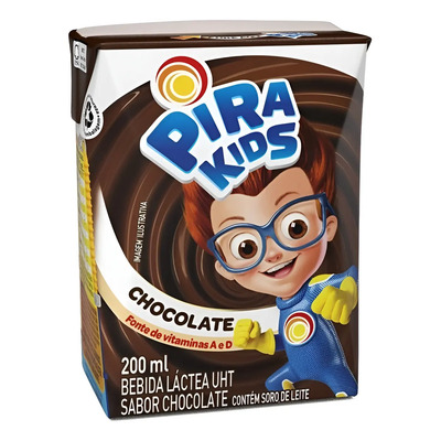 Achocolatado Pirakids Cx. C\u002F 24 Und. De 200ml | Frete grátis