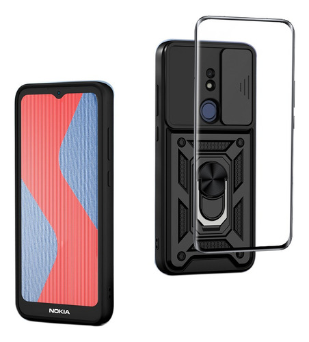 Funda For Nokia C10/c20 Protección Tener Vidrio Membrana