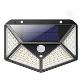 Focos Solar 100 Led Con Sensor De Movimiento Pack De 4