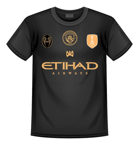 Camiseta Manchester City Haaland 9 Conmemorativa Dorada