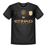 Camiseta Manchester City Haaland 9 Conmemorativa Dorada
