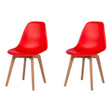 Silla Eames Para Comedor, Polipropileno Resistente, Set De 2