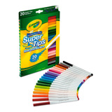 Marcadores 20 Unidades Lavables Super Tips Crayola