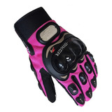 Guantes Para Moto Bici Proteccion Para Mujer Rosado