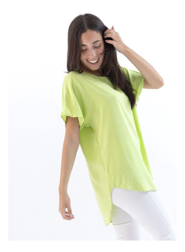 Blusa Oversize Poplin Liso 24-60-1