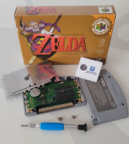 Zelda Ocarina Of Time 64 Placa Original, Caja Repro...