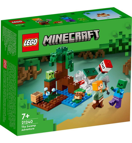 Lego Minecraft - The Swamp Adventure - 65 Pcs - Cod 21240 