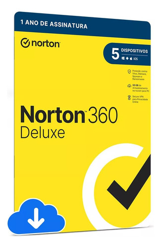 Norton Antivirus 360 Deluxe 5 Dispositivos 12 Meses Download