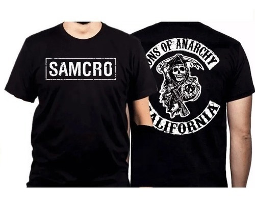 Camiseta Camisa Série Samcro Sons Of Anarchy Frente/costas