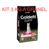 Kit 3 Kg Ração A Granel Premier Golden Para Gatos Castrados 