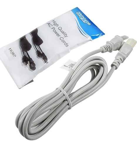 Hqrp White Ac Power Cord Compatible With Denon Avr-3805  Ccl