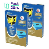 Tabletas Contra Mosquitos Repuesto Raid X12u Pack X2