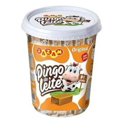 Pingo de leite original Jazam 500gr pote c\u002F 50 uni | MercadoLivre