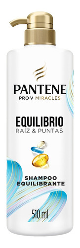 Shampoo Equilibrante Pantene Equilibrio Raíz Y Puntas 510 Ml