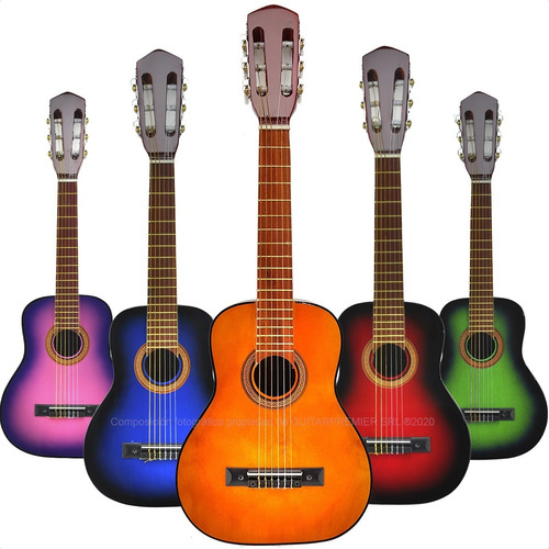 Guitarra Criolla Niño Mini + Funda + Pua + Garantia + Envios