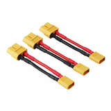 Adaptador Conector Macho Xt-30 A Hembra Xt60 Fpv 16awg-3un