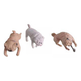 5 Aquarium Ornament Pugs Escultura Dibujos Animados Para