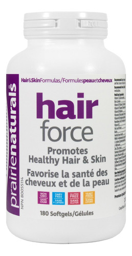 Prairie Naturals Hair-force, 180 Capsulas Blandas