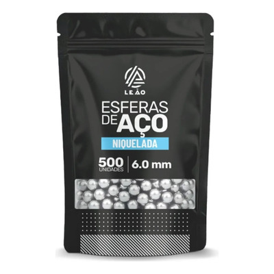 Esferas De Metal Niquelado 6mm Leão - 500 Unidades | Frete grátis
