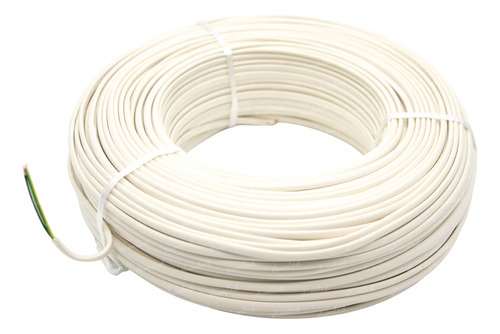 100 Metros Cable Telefonico Plano 4 Hilos Blanco (2 Pares)