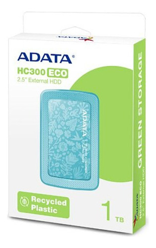 Disco Duro Externo 1tb Adata Eco Friendly Usb 3.1 Boxgreen