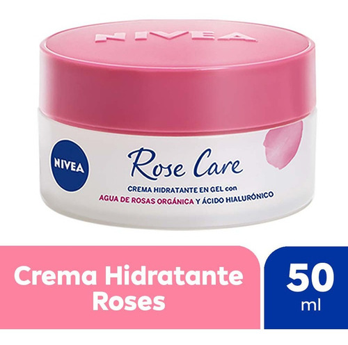 Crema Gel Nivea Facial Rose Care Hidratante X 50 Ml