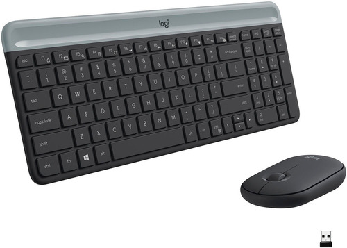 Combo Inalámbrico Logitech Mk470 Slim  Combo Negro