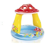 Piscina Inflable Forma  Hongo Para Bebes Con Para Sol Intex