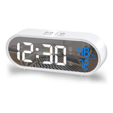 Reloj Despertador-digital Led-usb-recargable-espejo !!!