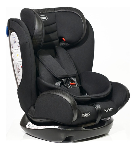 Butaca Silla Bebe P/auto Kiddy Advance Negro-grupos 0,1,2,3 Color Negro