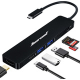 Hiearcool - Adaptador Hub Con Usb C Para Macbook Pro Y Air (