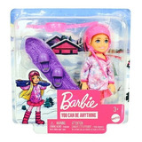 Muñeca Barbie Chelsea Can Be Snowboarder