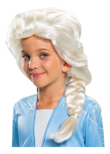 Disfraz De Peluca Rubia De Frozen 2 De Disney Para Niños Con