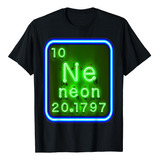 Elemento De Neón De La Tabla Periódica De Química Para Cient