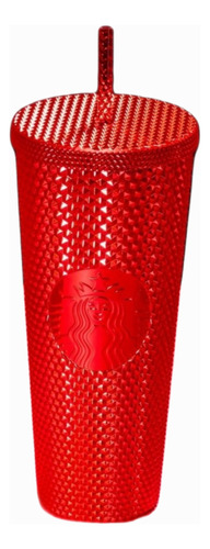 Starbucks Vaso Studded Red Cold Cup Invierno 2023 Rojo Bling