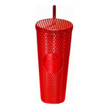 Starbucks Vaso Studded Red Cold Cup Invierno 2023 Rojo Bling