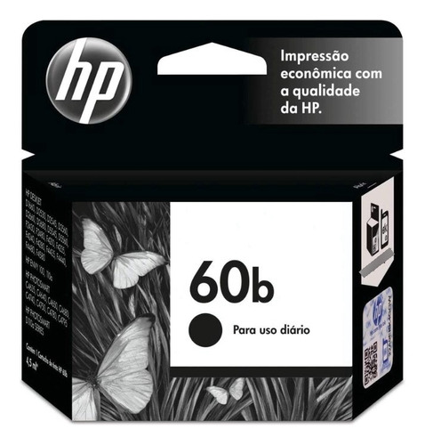 Cartucho Hp 60b Preto P/ F4224 F4480 F4580 D110a D410a C4780