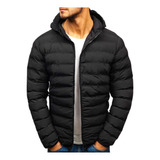 Jaqueta Puffer Masculina Blusa De Frio Corta Vento  Capuz