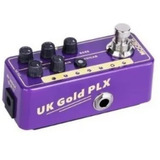 Pedal Pré Amplificador Para Guitarra Uk Gold Plx M019 Mooer Cor Roxo