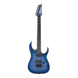 Guitarra Eléctrica Ibanez Rga Standard Rga42fm De Arce/meranti Blue Lagoon Burst Flat Con Diapasón De Jatoba