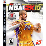 Nba 2k10 2010 Jogo Playstation 3 Ps3 Mídia Física Basquete