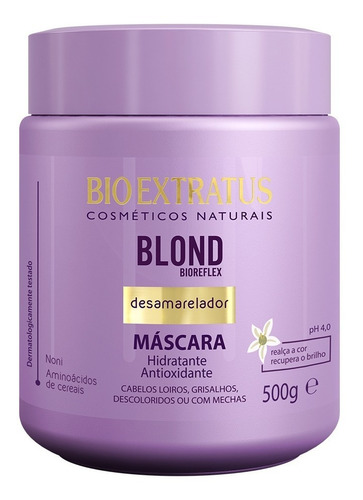 Máscara 500g Blond Desamarelador Bio Extratus