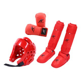 Conjunto De Equipo De De Taekwondo Con Espinilleras, Casco